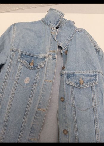 LC Waikiki Düğmeli Mavi Kadın Denim Ceket