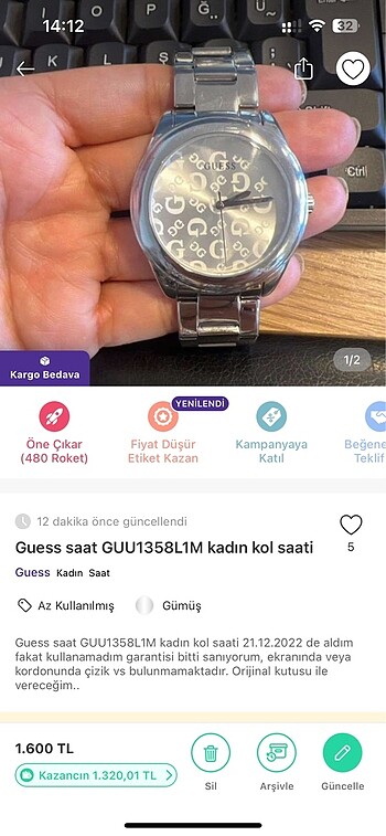  Beden Guess Saat