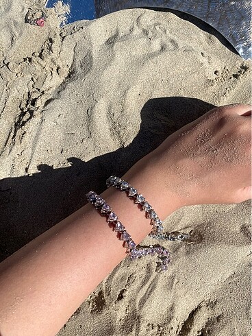 Kalpli Gümüş rengi bileklik - Görsel 2