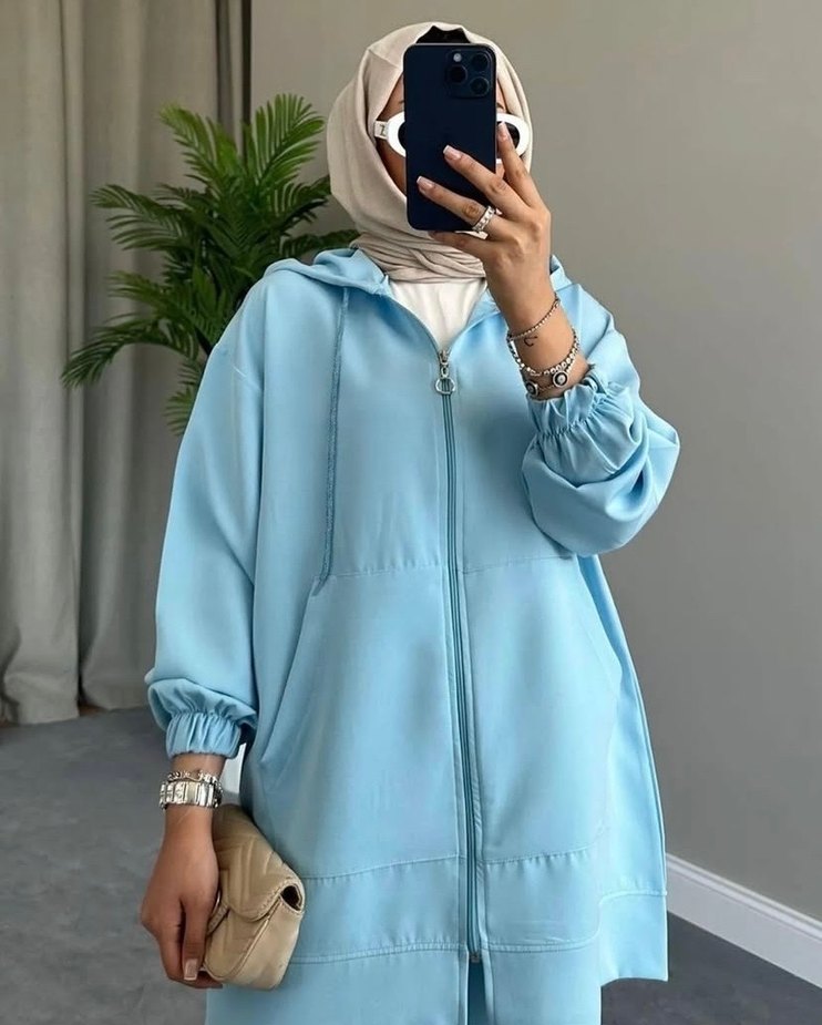 Mavi Kadın Rahat Oversize Eşofman Takımı - Görsel 2