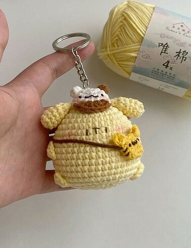 Sanrio pompompurin anahtarlık