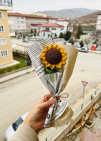 El Yapımı Bohem Çiçek Buketi - Görsel 3