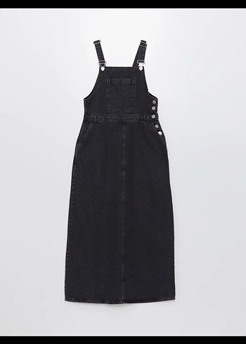 LCW modest askılı jean slopet elbise - Görsel 4