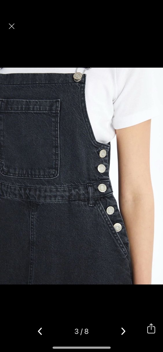 LCW modest askılı jean slopet elbise - Görsel 3