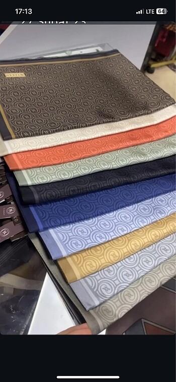 Twill monogram yeni desen şal vakko