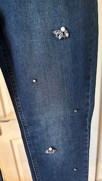 TAŞLI KOT PANTALON - Görsel 3