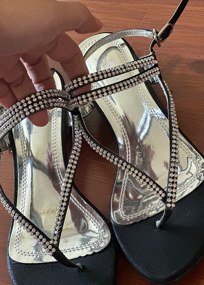 BAYAN TAŞLI SANDALET - Görsel 3