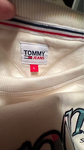 l Beden beyaz Renk tommy jeans bayan sweat