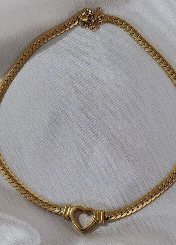 Kuyumcu Model İçi Boş Kalp Çelik Kolye