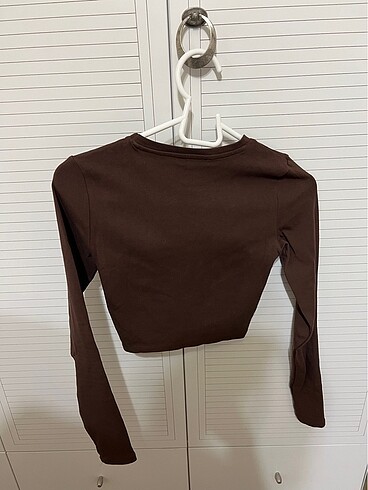 m Beden kahverengi Renk zara crop