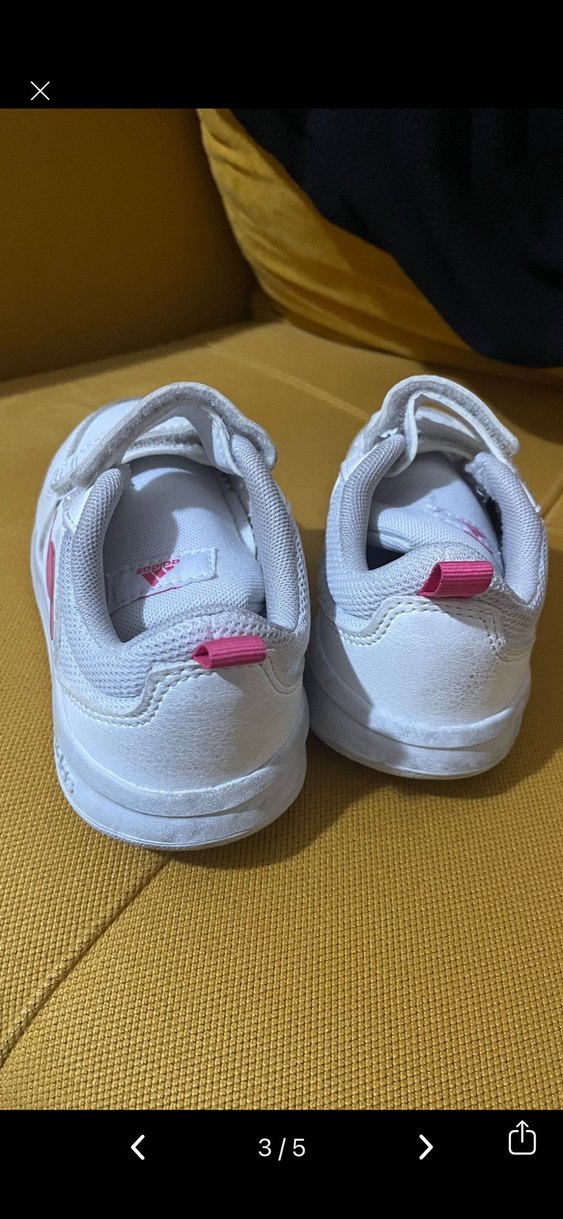 Kız Çocuk Beyaz Adidas Spor Ayakkabı - Görsel 3