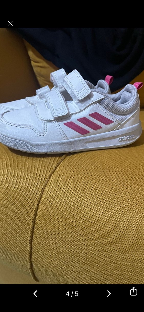 Kız Çocuk Beyaz Adidas Spor Ayakkabı - Görsel 4