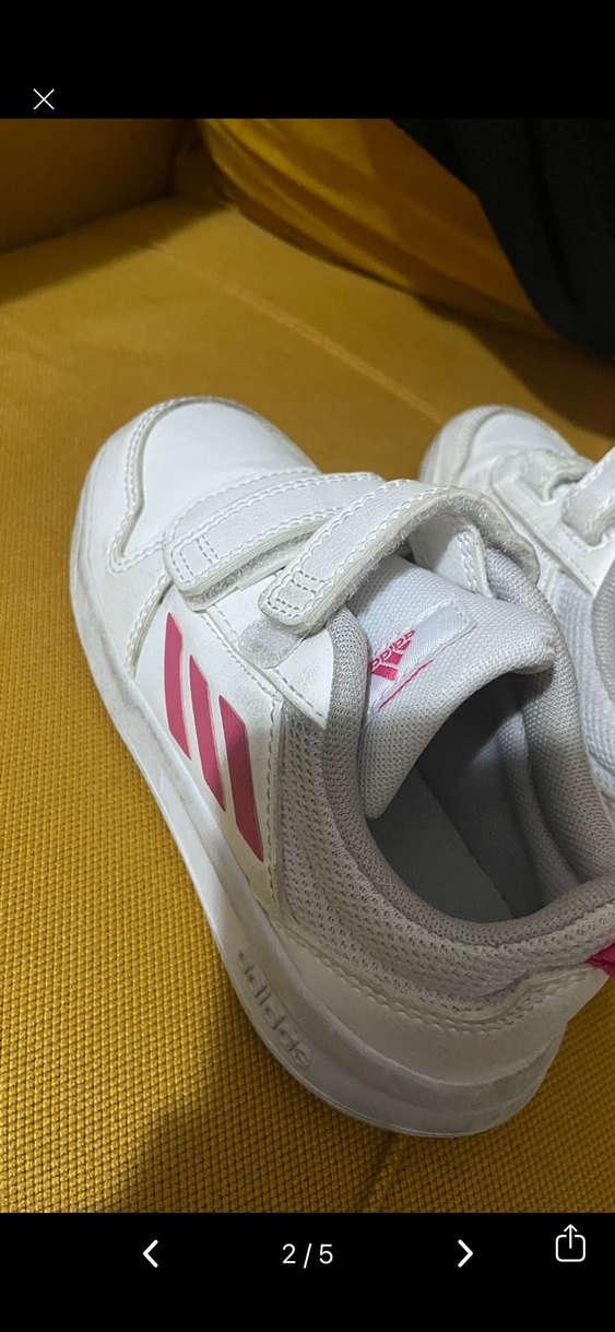 Kız Çocuk Beyaz Adidas Spor Ayakkabı - Görsel 2