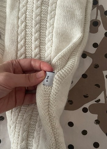 Bej Örgü Bebek Tulumu Kapüşonlu - Görsel 2