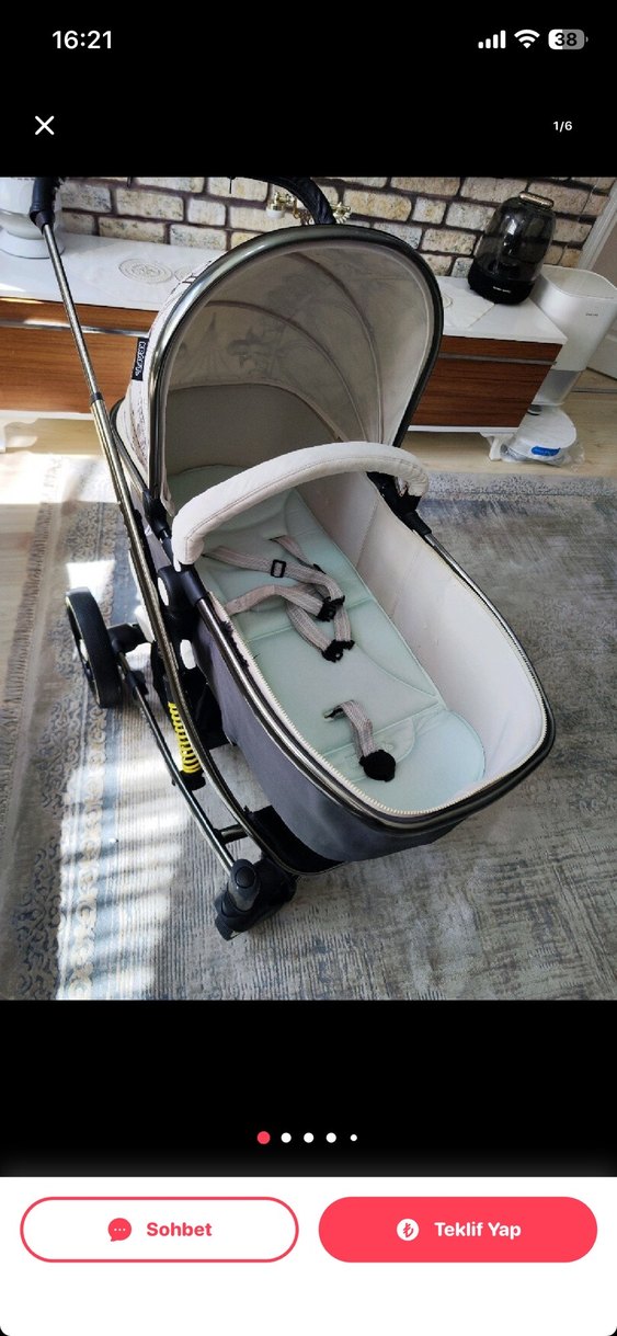 Gri Bebek Arabası - Görsel 5