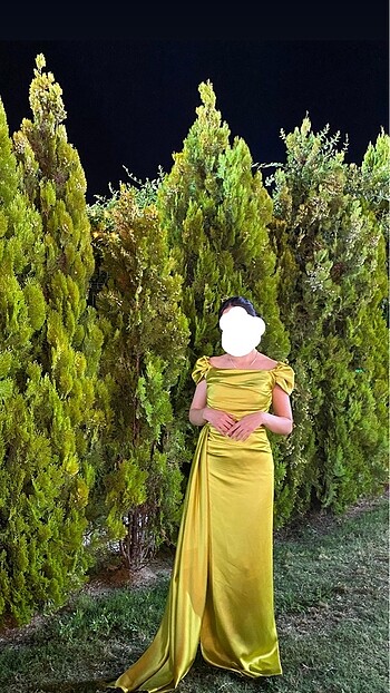 38 Beden Yağ yeşil abiye