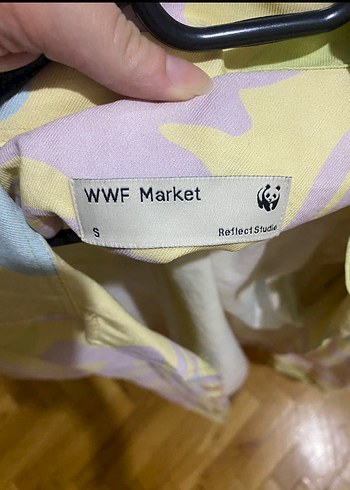 Diğer Wwf Pastel Renkli Düğmeli Kısa Kollu Gömlek