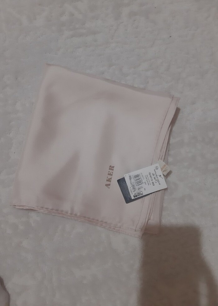 Aker 0 ipek eşarp desensiz - Görsel 2