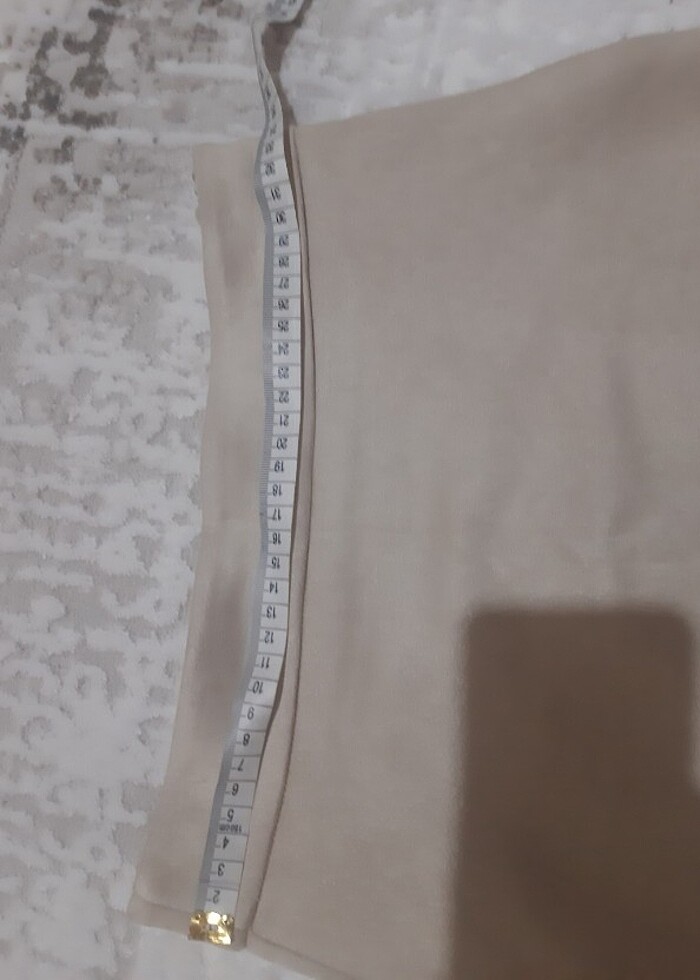 Etek, Süet krem etek - Görsel 2