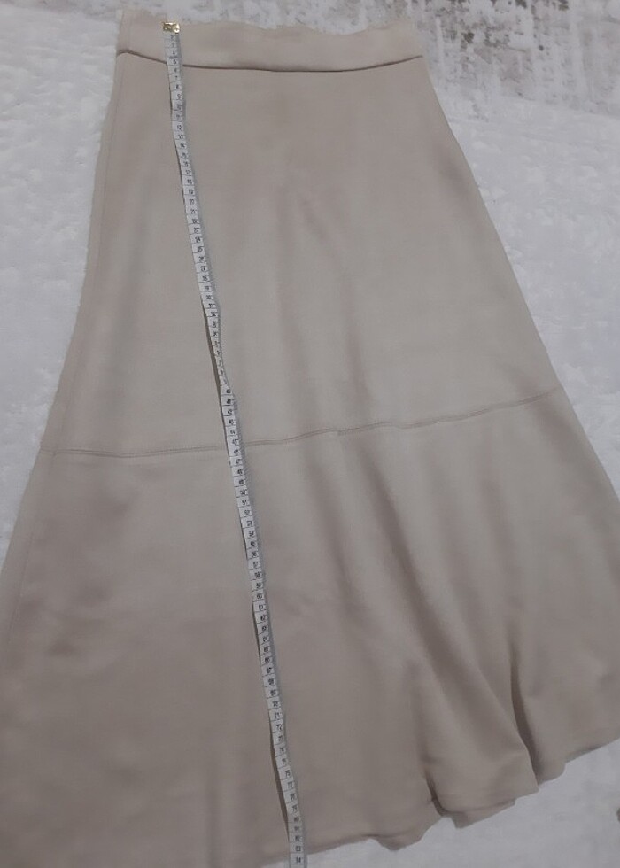 Etek, Süet krem etek - Görsel 4