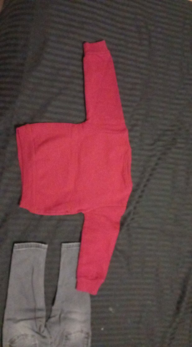 Gri Denim Bebek Erkek Takım Uzun Kollu - Görsel 4