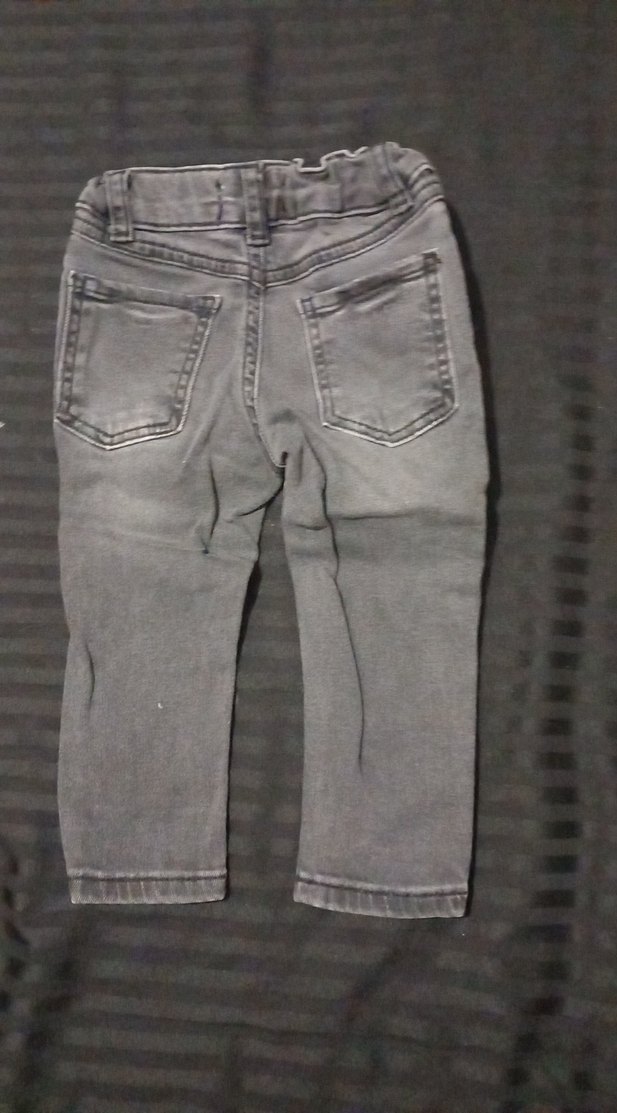 Gri Denim Bebek Erkek Takım Uzun Kollu - Görsel 3