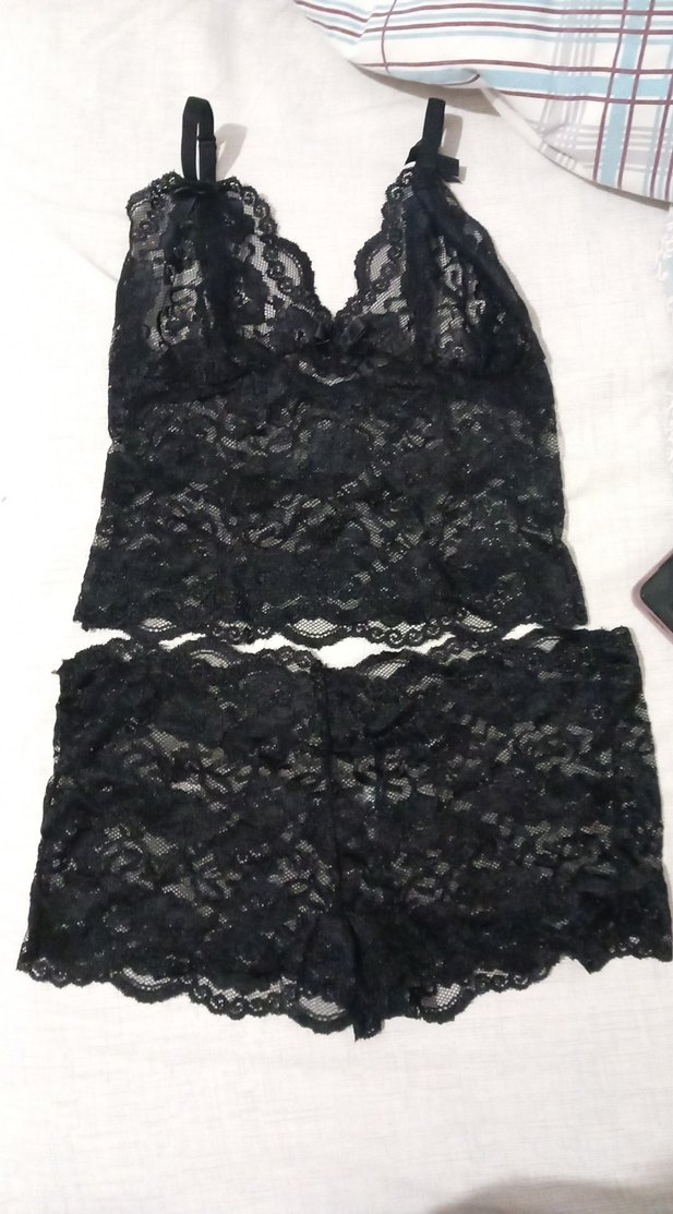 Siyah Dantel Mini Kadın ic giyim - Görsel 2