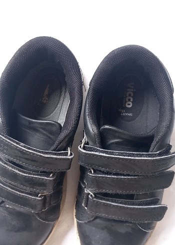 Erkek Çocuk Siyah Cırt Cırtlı Spor Ayakkabı - Görsel 3