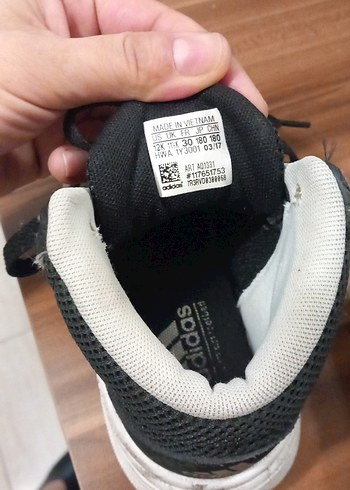 Erkek Çocuk Siyah Gri Bağcıklı Sneakers - Görsel 3