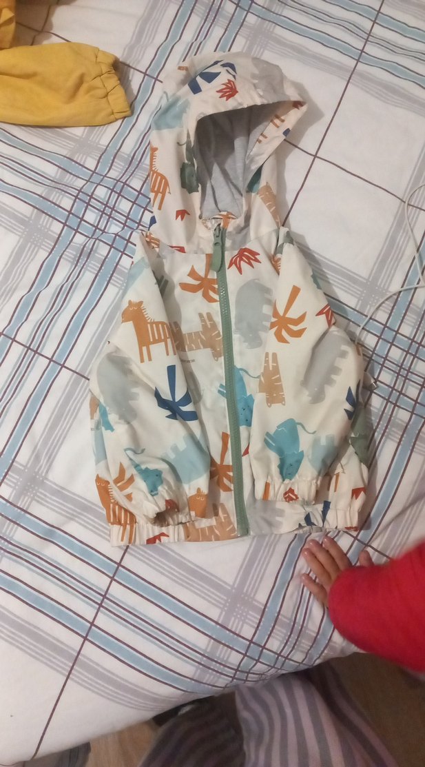 Kapüşonlu Erkek Çocuk Baskılı Yağmurluk - Görsel 2