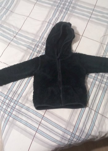 Kapüşonlu Siyah Erkek Çocuk Ceketi - Görsel 3