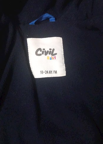 Erkek Çocuk Mavi Kapüşonlu Fermuarlı Mont - Görsel 3