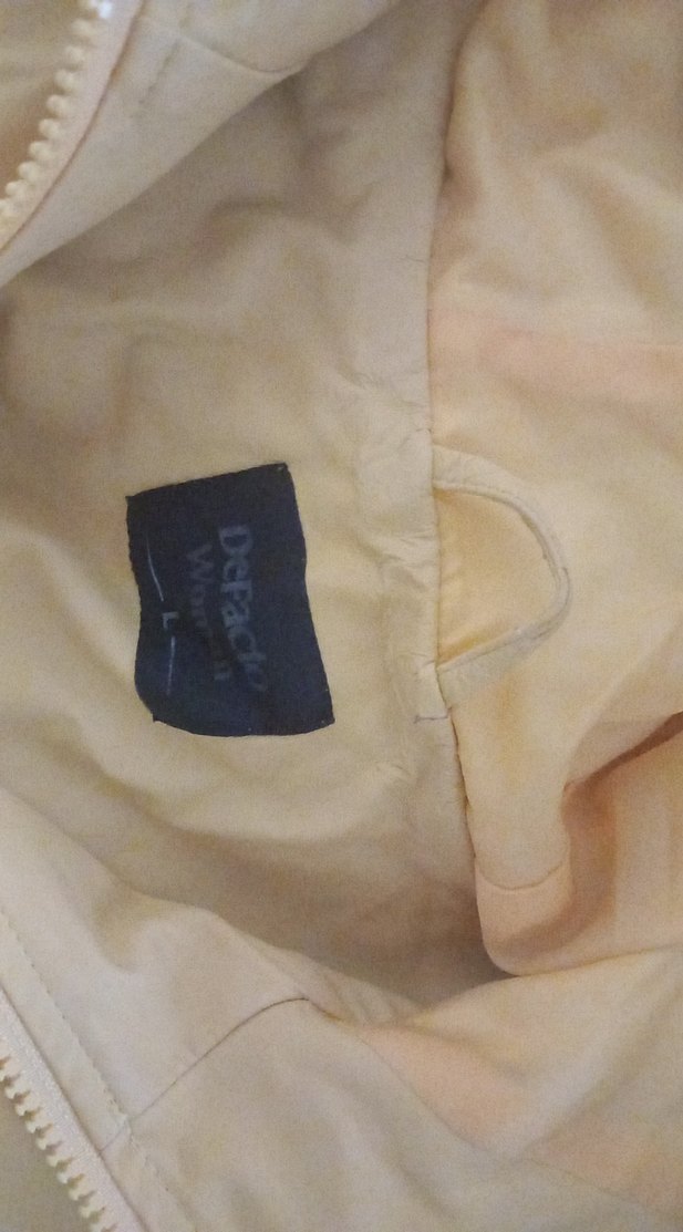 Sarı Kadın Süet Kapüşonlu Ceket yagmurluk - Görsel 4