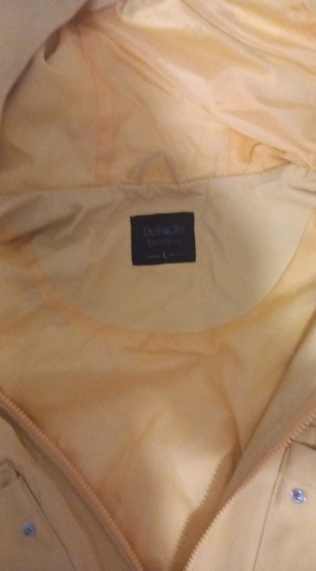 Sarı Kadın Süet Kapüşonlu Ceket yagmurluk - Görsel 3