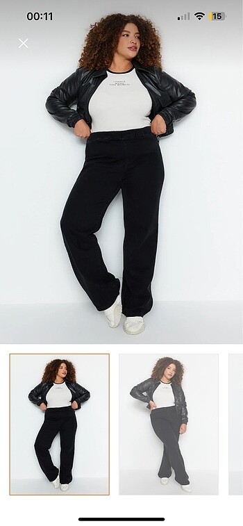 Curve büyük beden kot pantalon