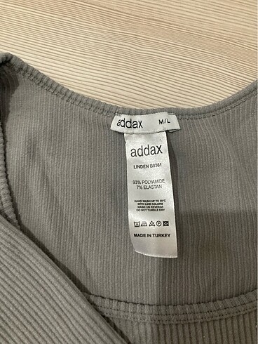 Addax Gri uzun kollu crop