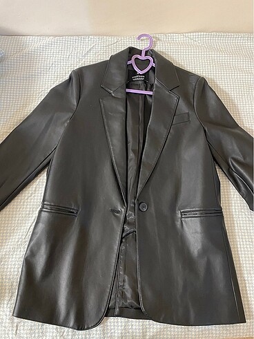 Stradivarius stradivarius deri blazer ceket