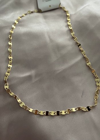 Altın Renkli Pul Kolye - Görsel 4