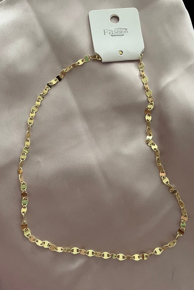 Altın Renkli Pul Kolye - Görsel 2