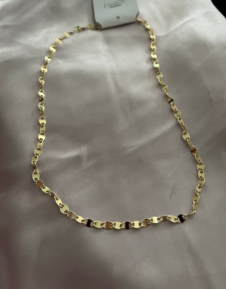 Altın Renkli Pul Kolye - Görsel 5