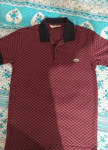m Beden bordo Renk Orjinal sıfırdan farksız Lacoste polo yaka t-shirt temiz