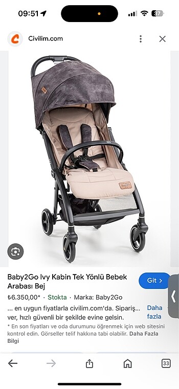 9- 18 kg Beden Baby2 go ıvy yeni modeli