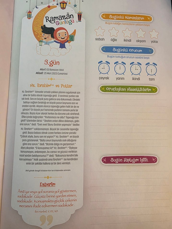 Ramazan Günlüğü - Çocuk Kitabı - Görsel 5