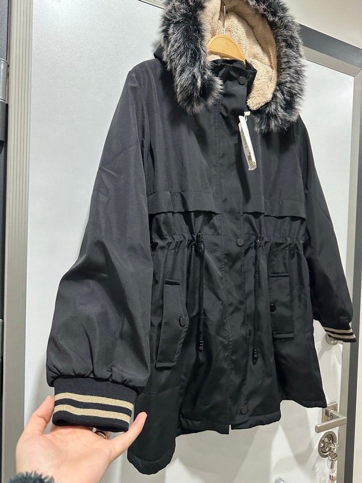 Kürklü Mont - Görsel 4