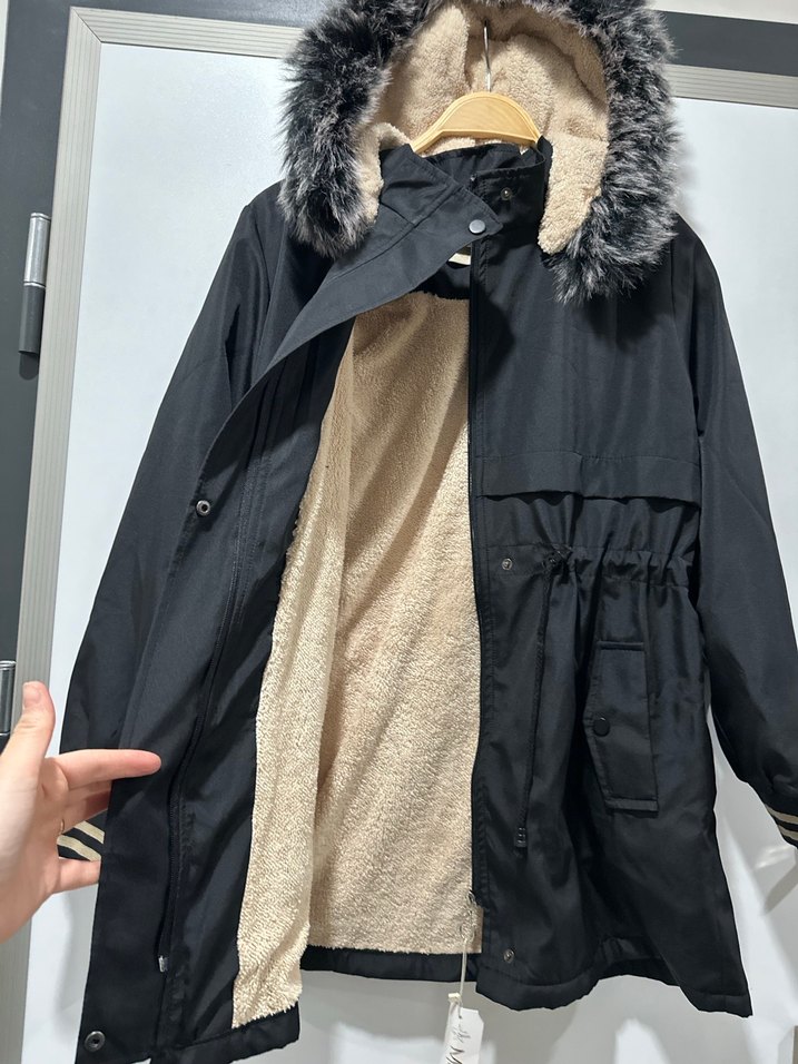 Kürklü Mont - Görsel 5