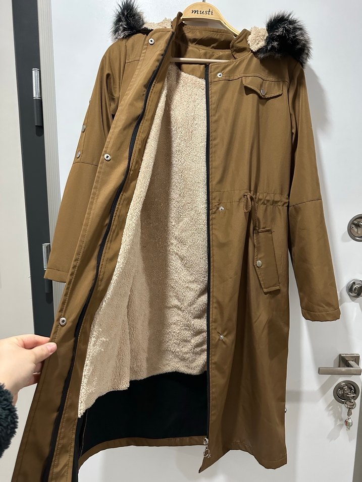 Kürklü Mont - Görsel 5