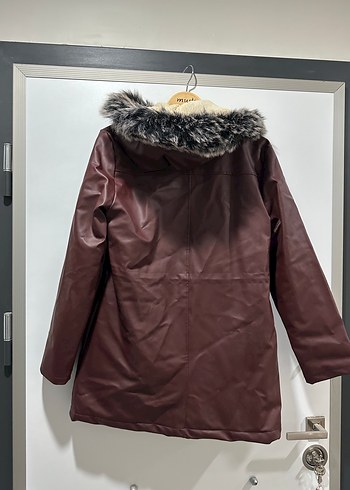 Kürklü Deri Mont - Görsel 8