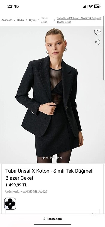 Blazer ceket