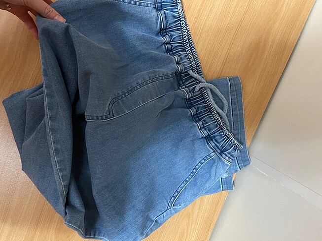 l Beden mavi Renk Kot pantolon