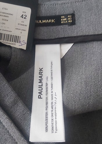 Düğmeli Gri Kadın Keten Etek Paulmark Marka - Görsel 8